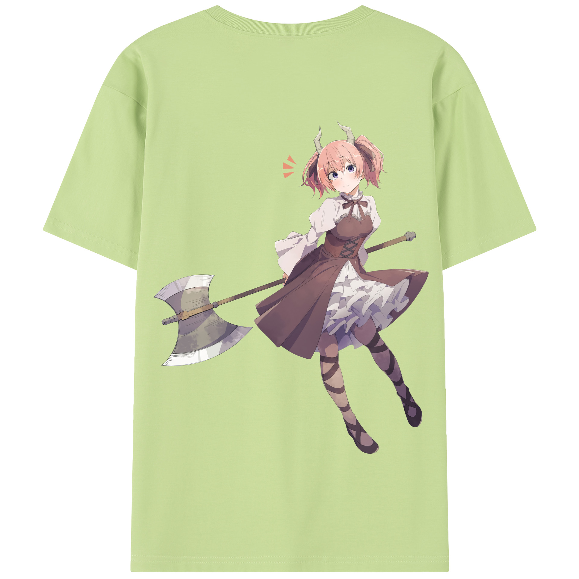 （画像用） 葬送のフリーレン Frieren 綿100％半袖Tシャツ（背面プリント）